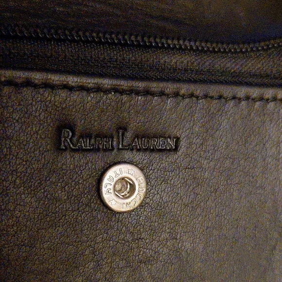 Ralph Lauren Black Leather Wallet with Silver Accent - Picture 5 of 7